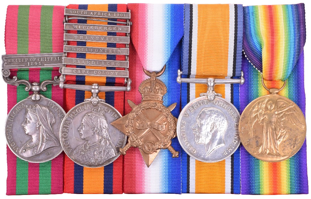 Indian General Service, Boer War and WW1 Group of Five, Seaforth Highlanders / Argyll & Sutherland H