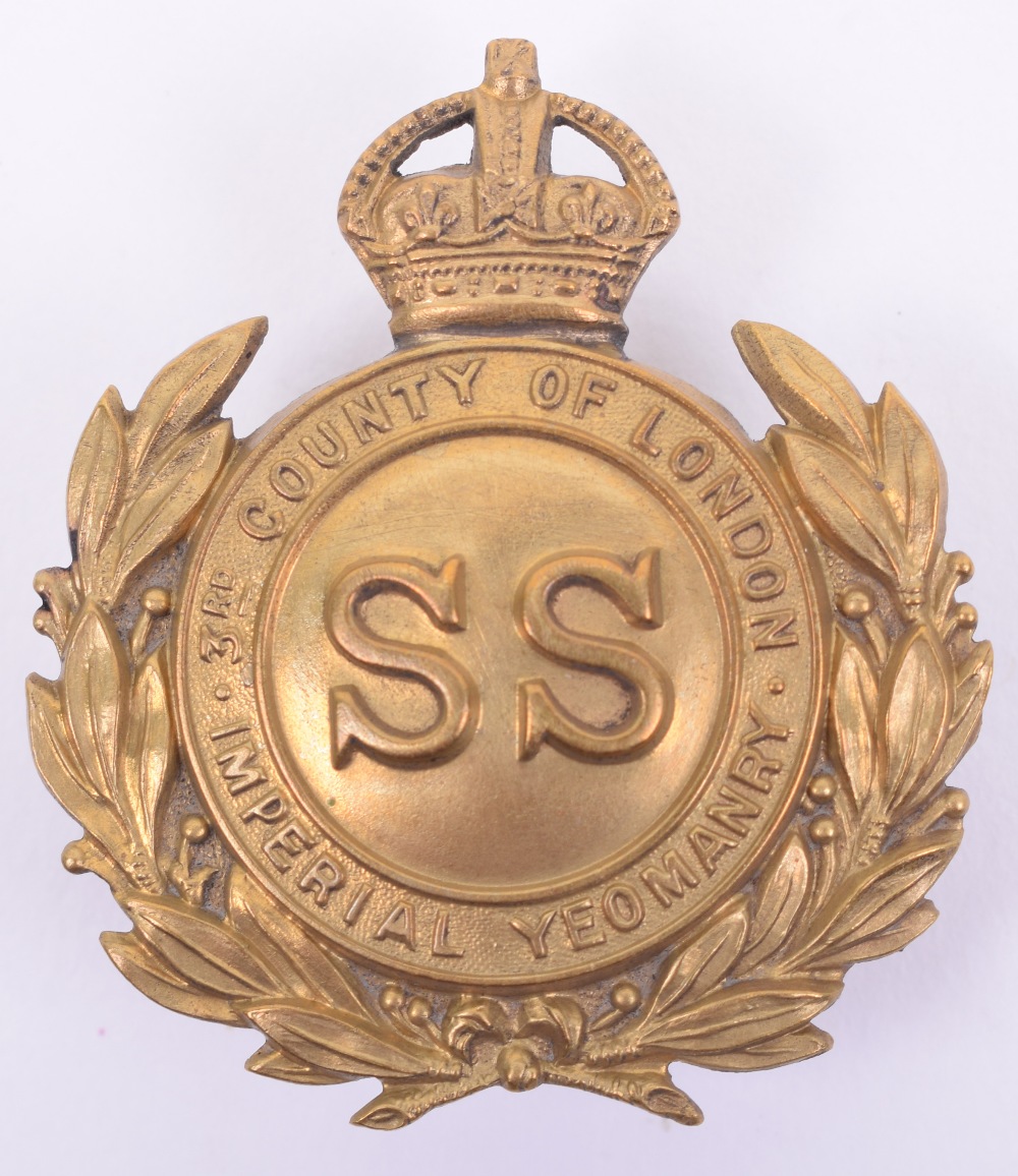 3rd County of London Imperial Yeomanry Headdress Badge