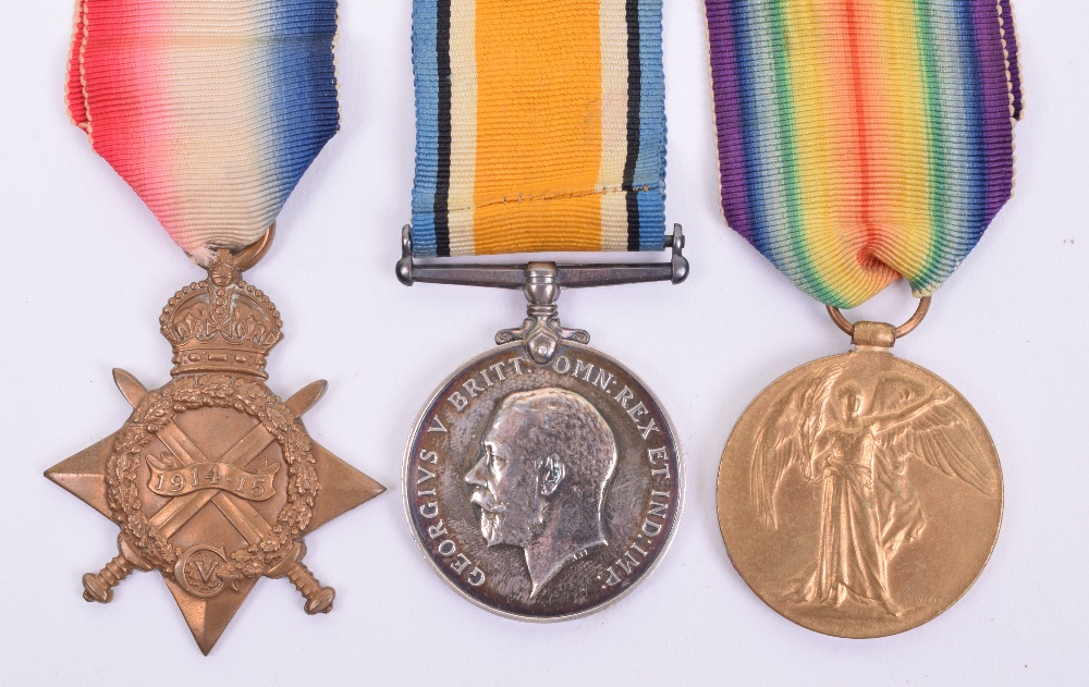 Great War Lancashire Fusiliers 1914-15 Star Medal Trio