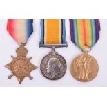 Great War Lancashire Fusiliers 1914-15 Star Medal Trio