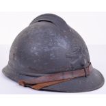 WW1 French Artillery Adrian Pattern Steel Combat Helmet