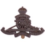 Scarce WW2 War Economy Plastic Royal Artillery Cap Badge