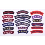 Selection of Printed and Embroidered Cloth Shoulder Titles