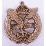 WW2 War Economy Plastic Army Air Corps Cap Badge