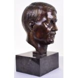 Three Times Life Size Bronze Head of Adolf Hitler