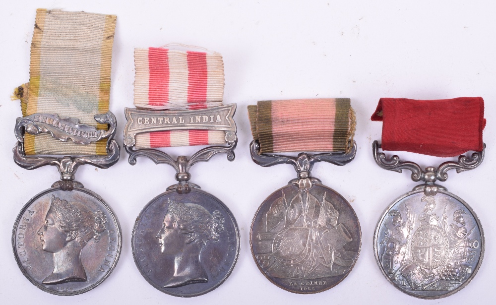 Crimean War, Indian Mutiny and Long Service Good Conduct Medal Group of Four 72nd Regiment of Foot - Image 2 of 5