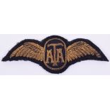 WW2 Air Transport Auxiliary (A.T.A) Pilots Wing