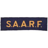 Scarce WW2 Printed Special Allied Airborne Reconnaissance Force (S.A.A.R.F) Shoulder Title