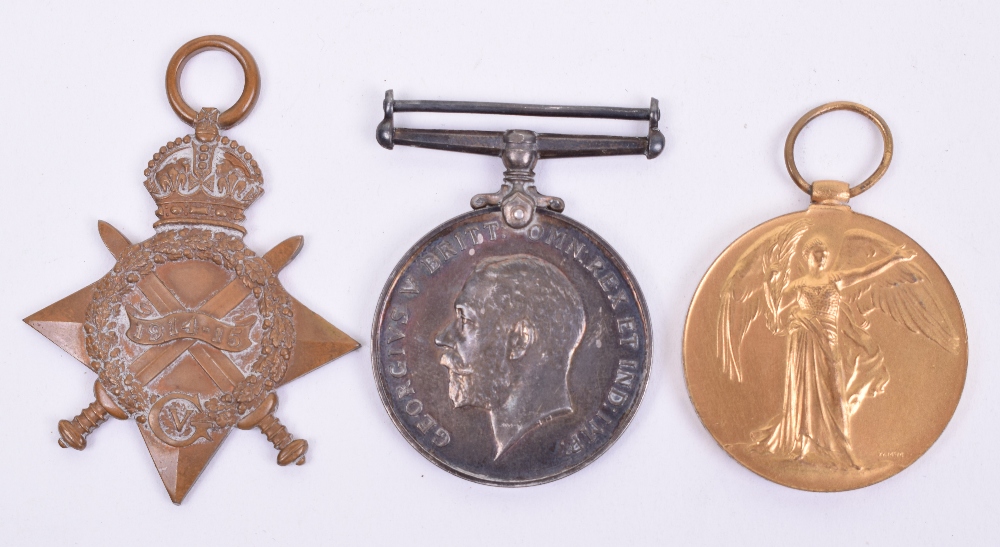 Rare Great War King Edward’s Horse 1914-15 Star Medal Trio