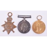 Rare Great War King Edward’s Horse 1914-15 Star Medal Trio