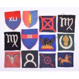 12x Army Group Royal Artillery (A.G.R.A) Cloth Formation Signs