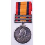 Queens South Africa Officers Boer War Campaign Medal Sherwood Foresters/ Lancashire Fusiliers