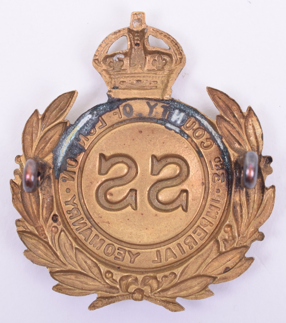 3rd County of London Imperial Yeomanry Headdress Badge - Image 2 of 2