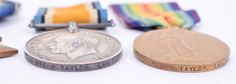 Great War Lancashire Fusiliers 1914-15 Star Medal Trio - Image 2 of 3