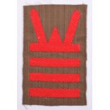 53rd (Welch) Division 160th Brigade Silk Woven Combination