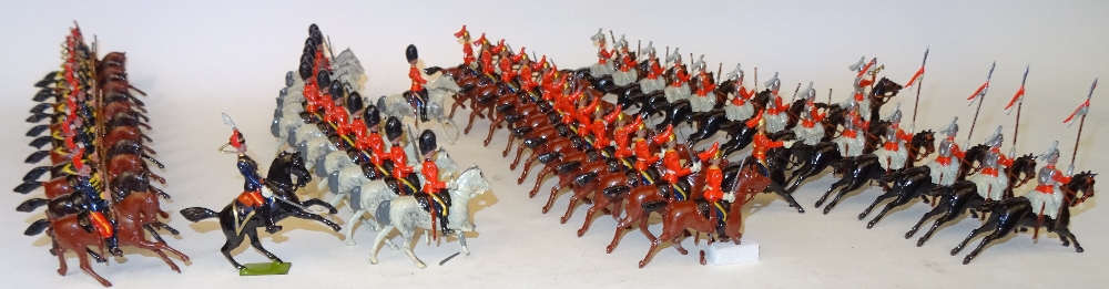 Britains set 129, Large two-tier Display Box, British Cavalry in Full Dress - Image 14 of 25