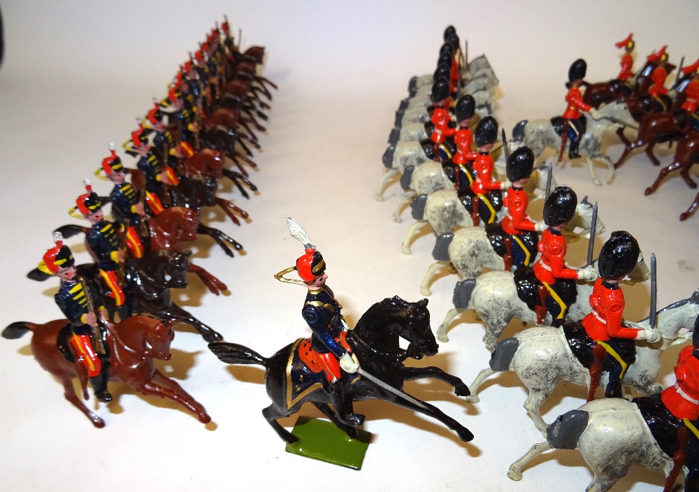 Britains set 129, Large two-tier Display Box, British Cavalry in Full Dress - Image 16 of 25