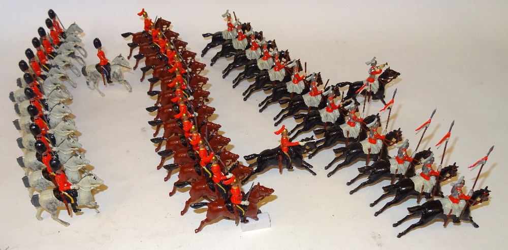 Britains set 129, Large two-tier Display Box, British Cavalry in Full Dress - Image 11 of 25