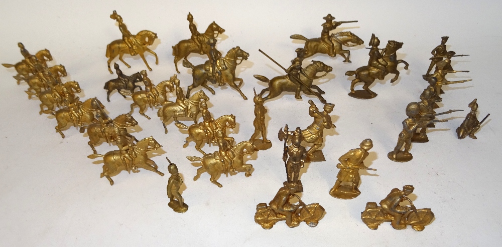 Gilt Hollowcast Toy Soldiers Britains and others