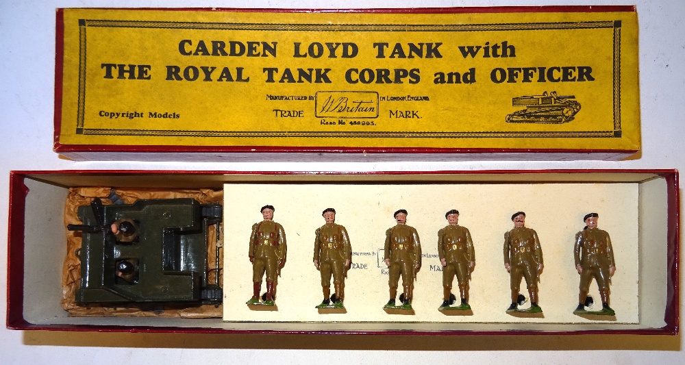 Britains set 1322, Carden Loyd Tank with the Royal Tank Corps and Officer