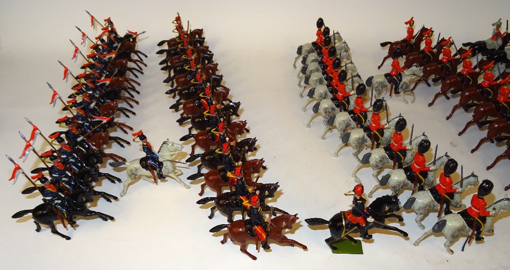 Britains set 129, Large two-tier Display Box, British Cavalry in Full Dress - Image 18 of 25