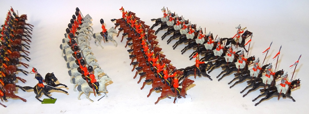 Britains set 129, Large two-tier Display Box, British Cavalry in Full Dress - Image 20 of 25