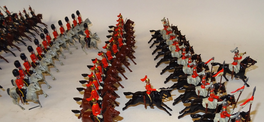 Britains set 129, Large two-tier Display Box, British Cavalry in Full Dress - Image 19 of 25