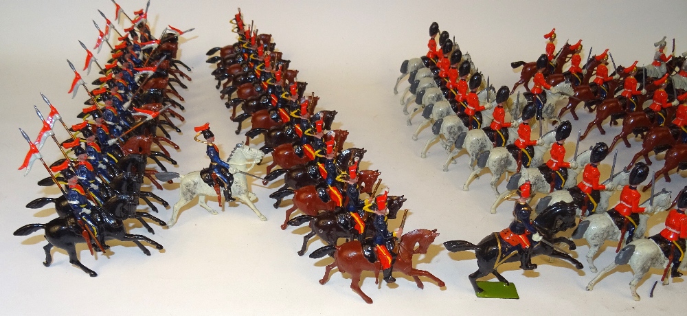 Britains set 129, Large two-tier Display Box, British Cavalry in Full Dress - Image 17 of 25