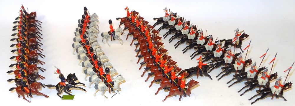 Britains set 129, Large two-tier Display Box, British Cavalry in Full Dress - Image 13 of 25