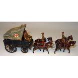 Britains set 145A, Royal Army Medical Corps four horse Ambulance, Service Dress