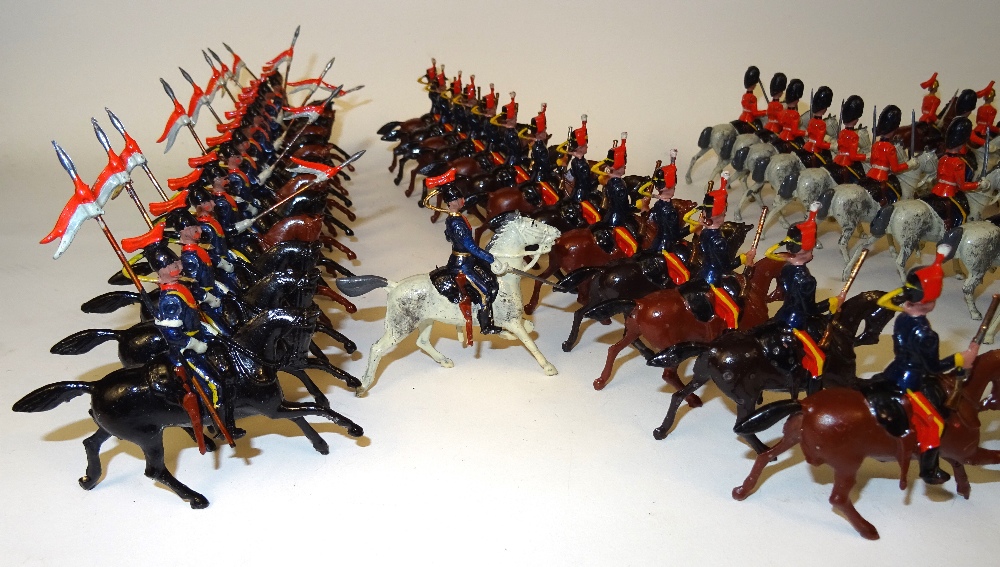 Britains set 129, Large two-tier Display Box, British Cavalry in Full Dress - Image 21 of 25