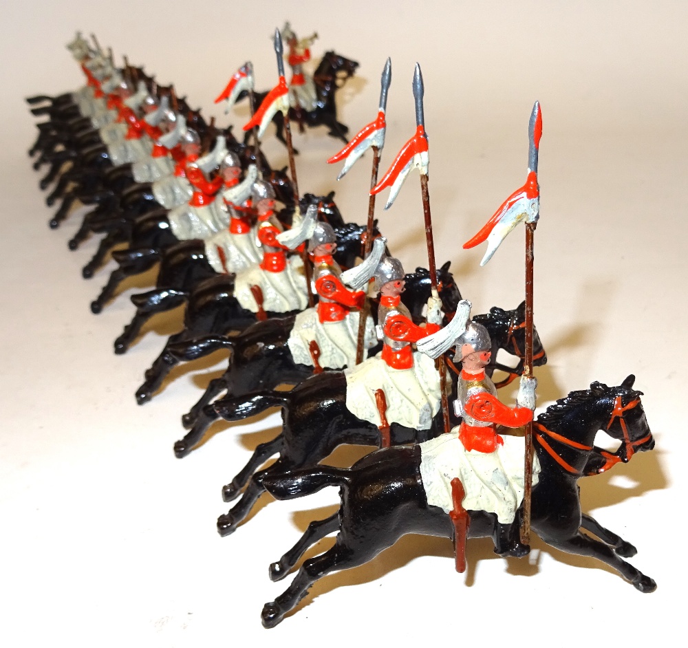 Britains set 129, Large two-tier Display Box, British Cavalry in Full Dress - Image 6 of 25