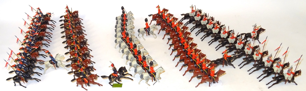 Britains set 129, Large two-tier Display Box, British Cavalry in Full Dress