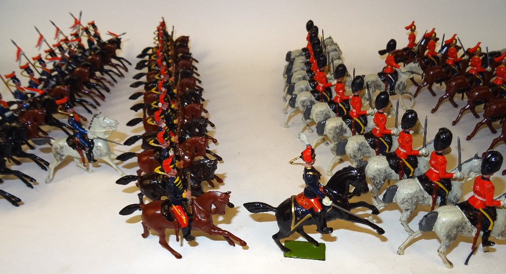 Britains set 129, Large two-tier Display Box, British Cavalry in Full Dress - Image 22 of 25