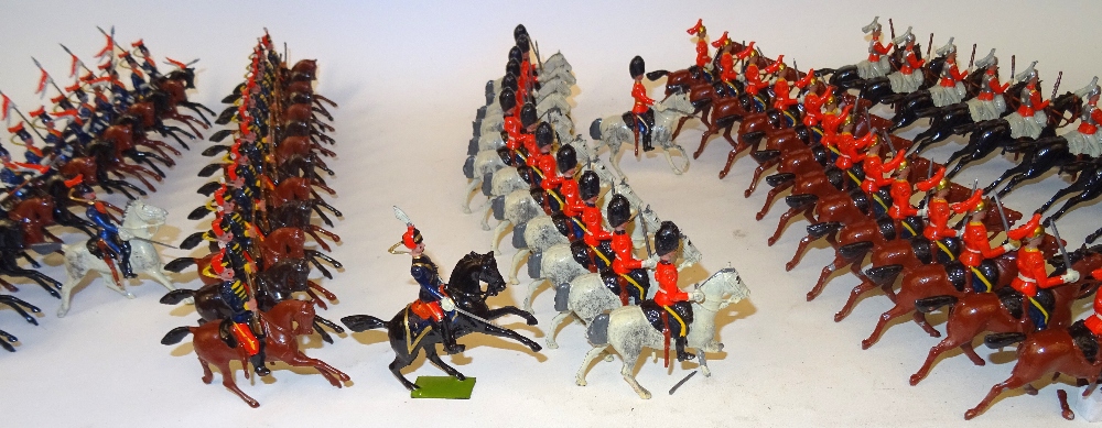 Britains set 129, Large two-tier Display Box, British Cavalry in Full Dress - Image 23 of 25