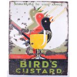 Birds Custard Enamel Advertising Sign