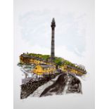 John Thirsk Wainhouse Tower lithograph 37 of 70 signed 56 x 77 cm unframed On show at the Curwen