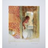 Bernard Dunstan Bathroom Spoleto lithograph 71 of 200 signed 63 x 51 cm unframed On show at the