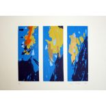 Martin Brewster Triptych 1985 screenprint 11 of 30 signed 30 x 42 cm unframed On show at the