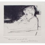Roland Batchelor Bernard Unwell II etching 11 of 40 signed 9 x 10 cm unframed On show at the