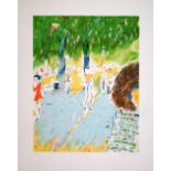 Nick Andrew Promenade lithograph 32 of 200 signed 69 x 56 cm unframed On show at the Curwen