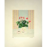 Jane Tippet SET of 3 - Cyclamen, Pinks, Tulips lithograph Cyclamen 35 of 250, Tulips 35 of 250,