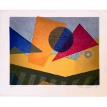 Klaus Meyer untitled 1999 woodblock on v. thin paper 2 of 10 signed 45 x 55 cm unframed On show at