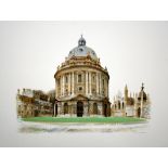 David Gentleman Radcliffe Camera, Oxford lithograph archive signed 51 x 63 cm unframed On show at