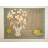 Bernard Myers Japanese Anemones lithograph 193 of 240 signed 56 x 77 cm unframed On show at the