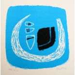 Sally McGill Atoll screenprint 43 of 50 signed 21 x 21 cm unframed On show at the Curwen Gallery RRP