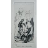 Roland Batchelor Puffed etching 19 of 40 signed 15 x 8 cm unframed On show at the Curwen Gallery RRP