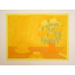 Bernard Myers Chrysanthemums - yellow lithograph 175 of 240 signed 56 x 77 cm unframed On show at