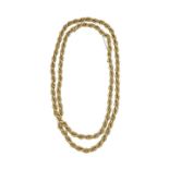 Long necklace in yellow gold and white gold MATERIAL: yellow gold and white gold DESCRIPTION: long