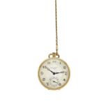 pocket watch in yellow gold Unitas MATERIAL: Yellow gold DESCRIPTION: Yellow gold pocket watch